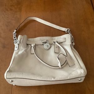 Large white Michael Kors purse